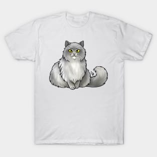 Cat - British Longhair - Gray T-Shirt